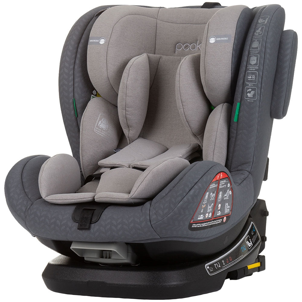 Scaun auto Chipolino Peak I-Size 40-150 cm granite cu sistem Isofix - gogobaby.ro