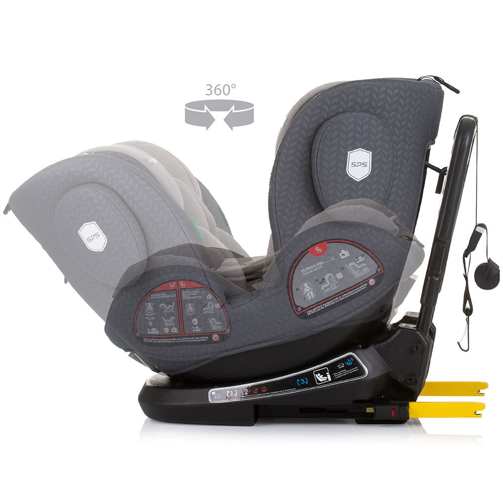 Scaun auto Chipolino Peak I-Size 40-150 cm granite cu sistem Isofix - gogobaby.ro
