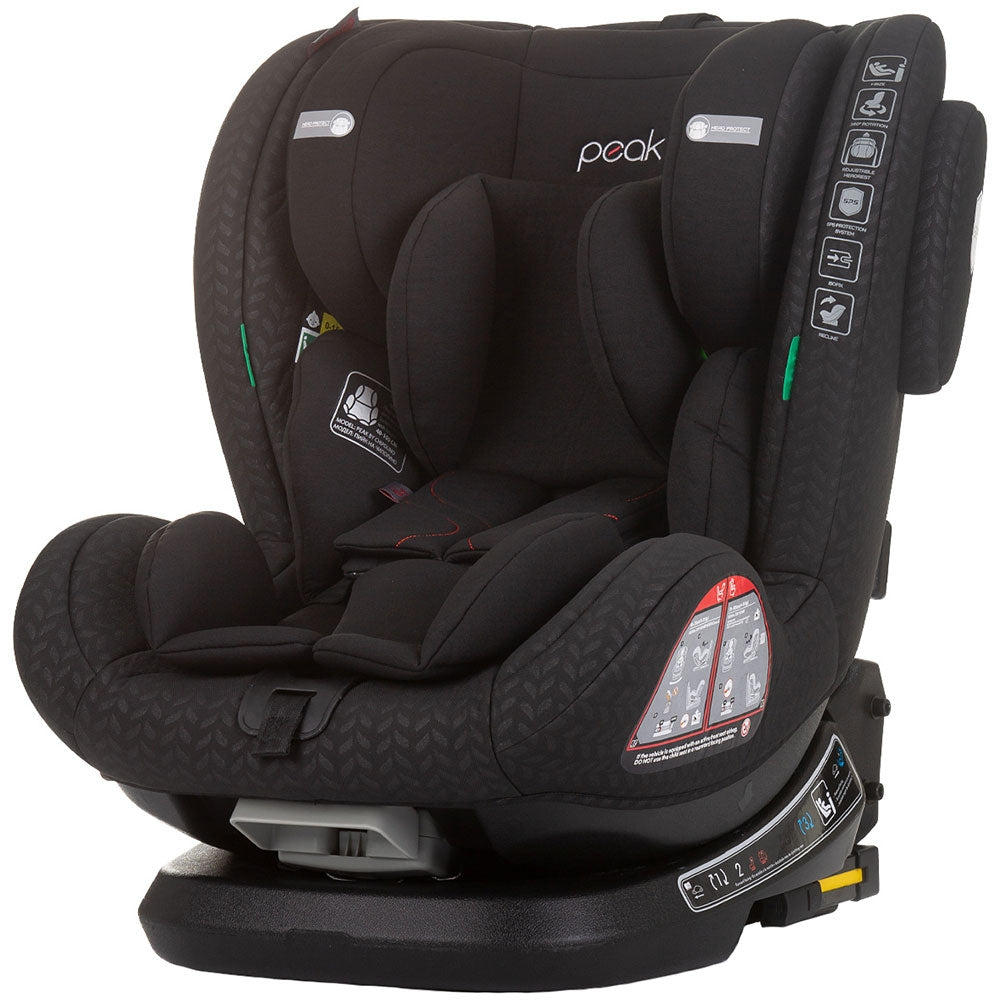 Scaun auto Chipolino Peak I-Size 40-150 cm obsidian cu sistem Isofix - gogobaby.ro