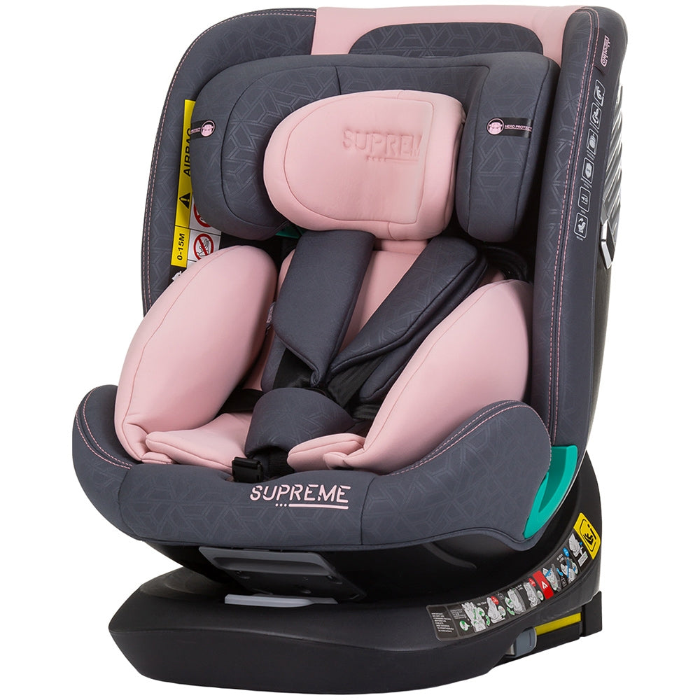 Scaun auto Chipolino Supreme I-Size 40-150 cm cu sistem Isofix flamingo - gogobaby.ro