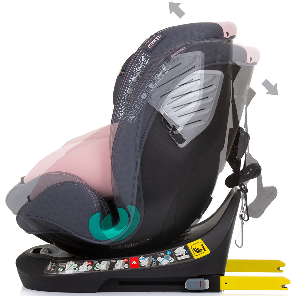 Scaun auto Chipolino Supreme I-Size 40-150 cm cu sistem Isofix flamingo - gogobaby.ro
