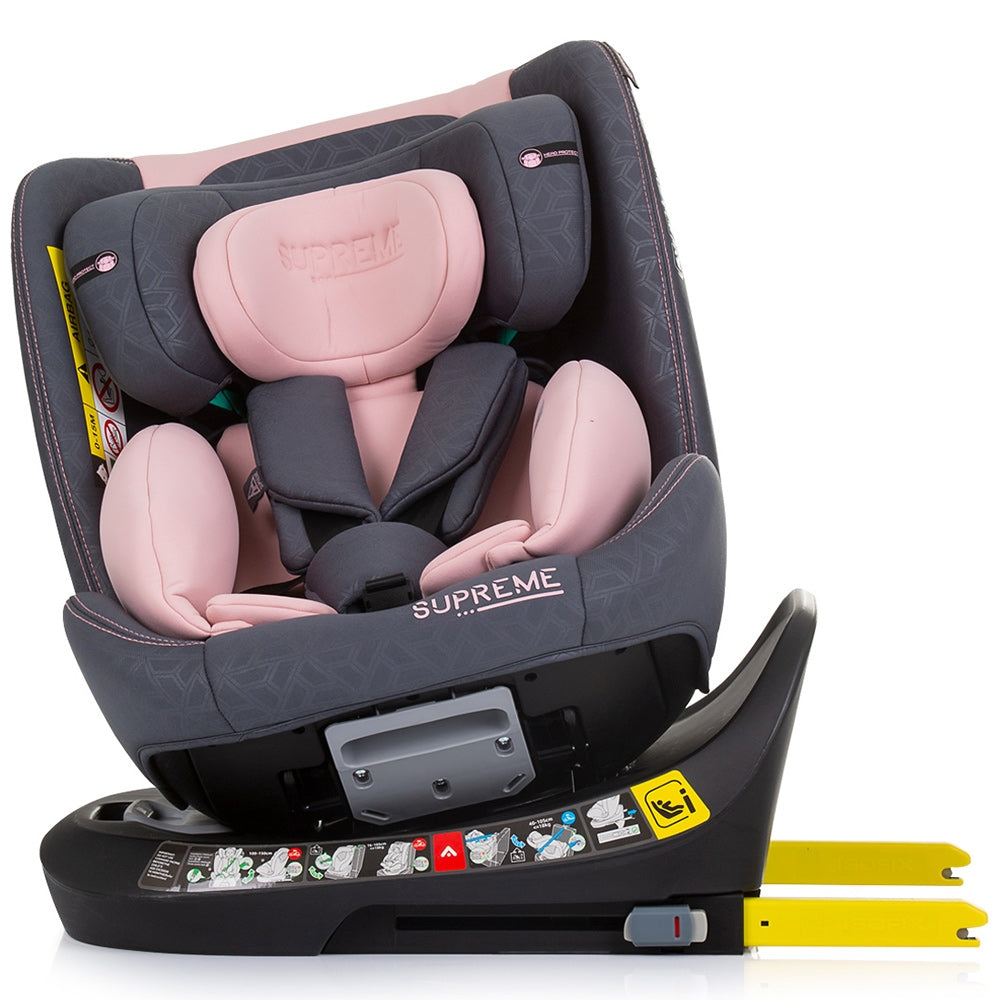 Scaun auto Chipolino Supreme I-Size 40-150 cm cu sistem Isofix flamingo - gogobaby.ro