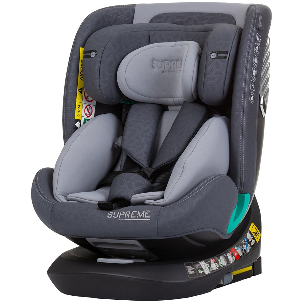 Scaun auto Chipolino Supreme I-Size 40-150 cm cu sistem Isofix granite - gogobaby.ro