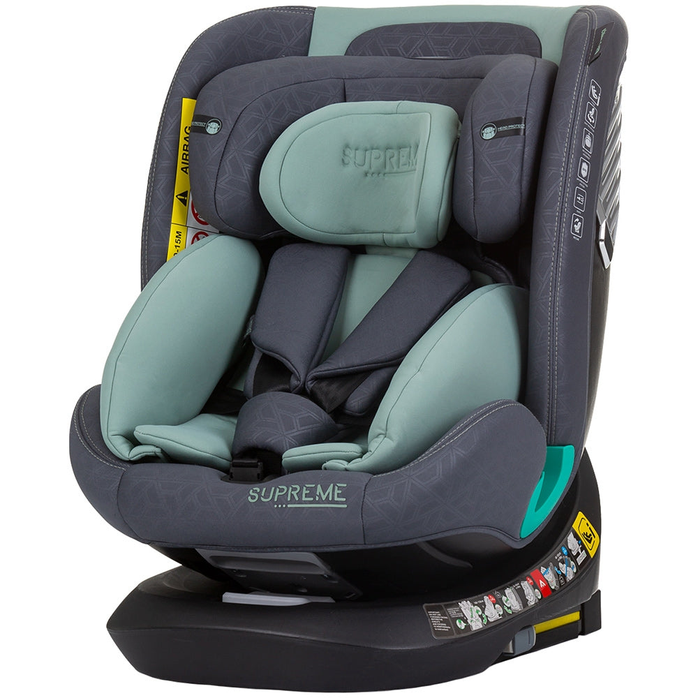 Scaun auto Chipolino Supreme I-Size 40-150 cm cu sistem Isofix pastel green - gogobaby.ro