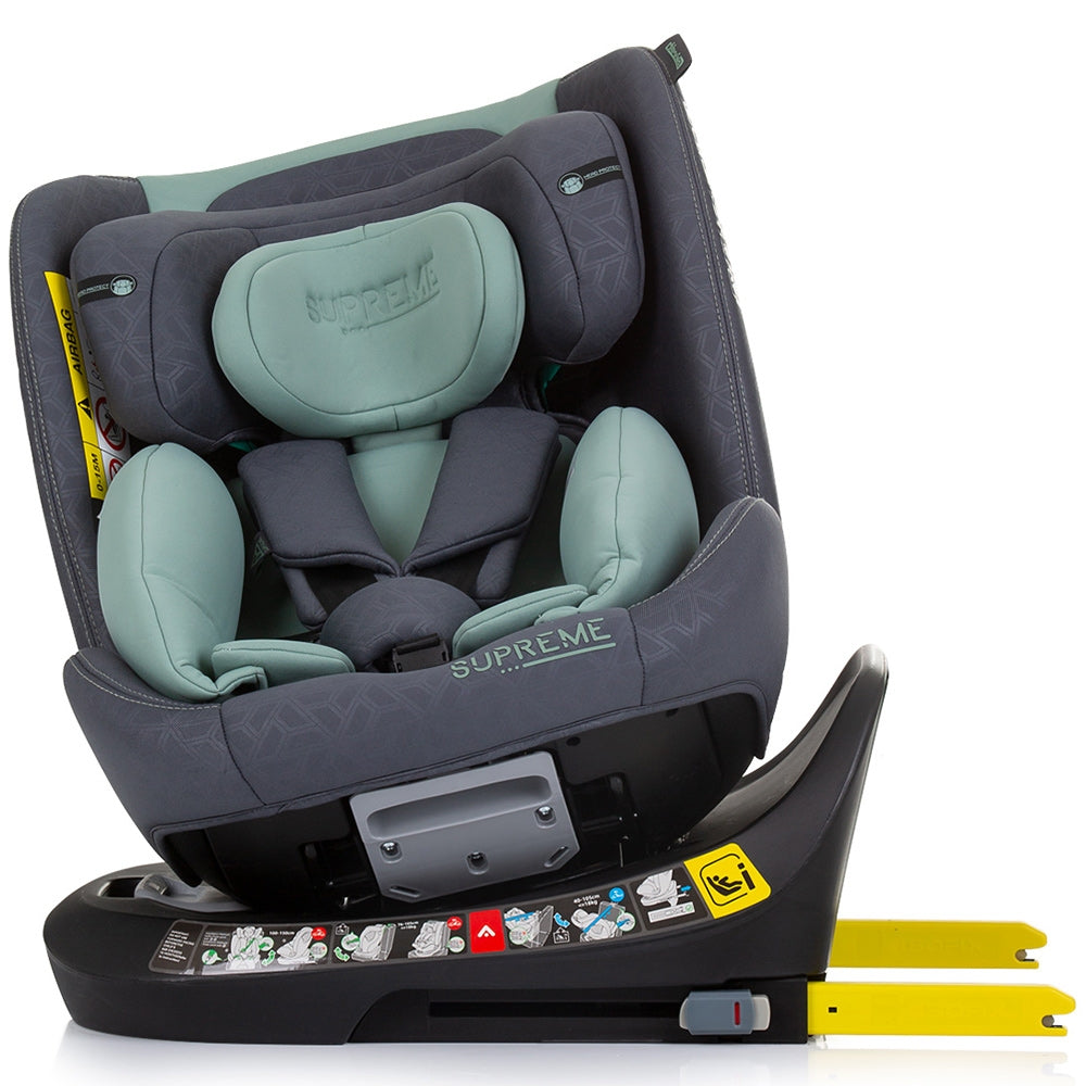Scaun auto Chipolino Supreme I-Size 40-150 cm cu sistem Isofix pastel green - gogobaby.ro