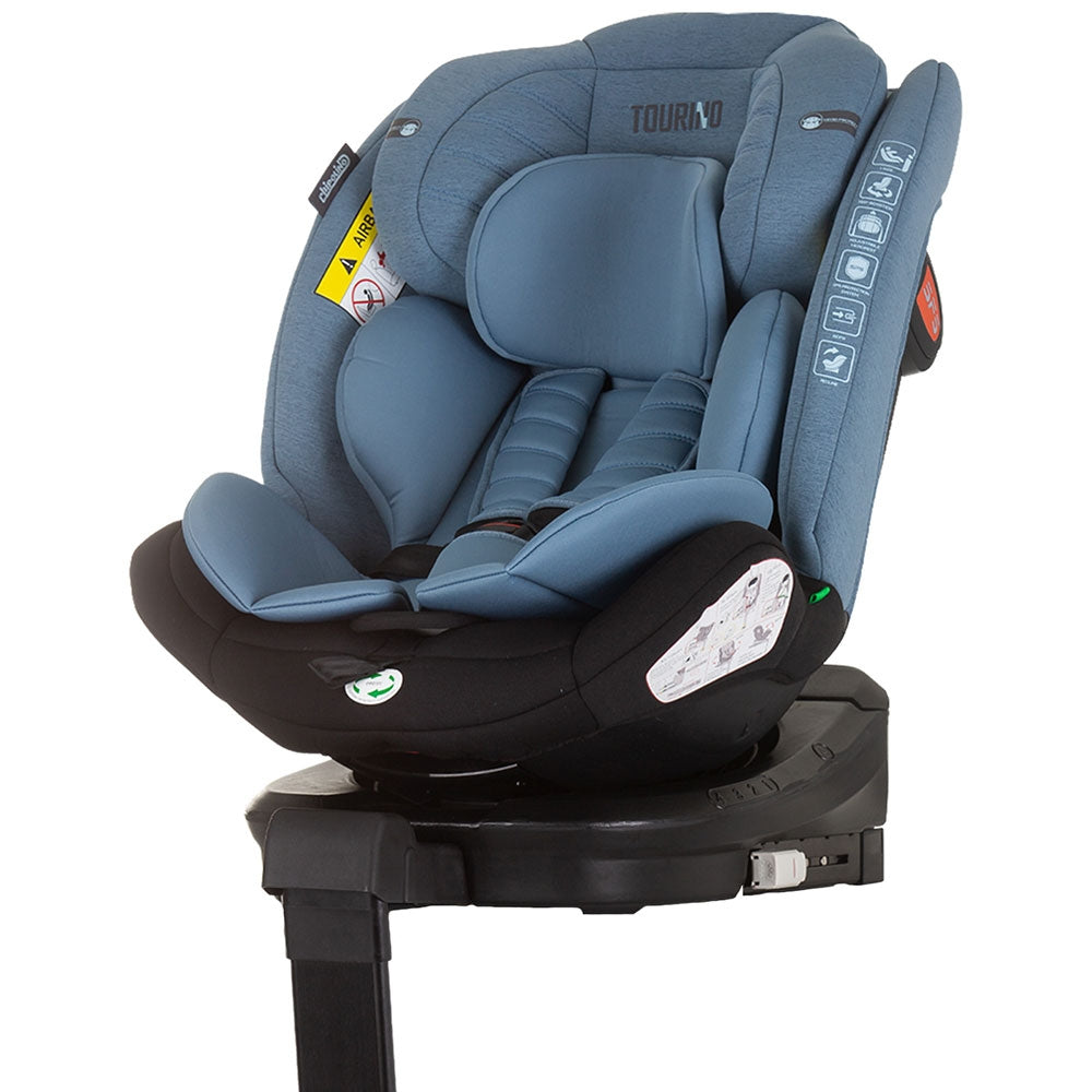 Scaun auto Chipolino Tourino I-Size 40-150 cm blue cu sistem Isofix - gogobaby.ro