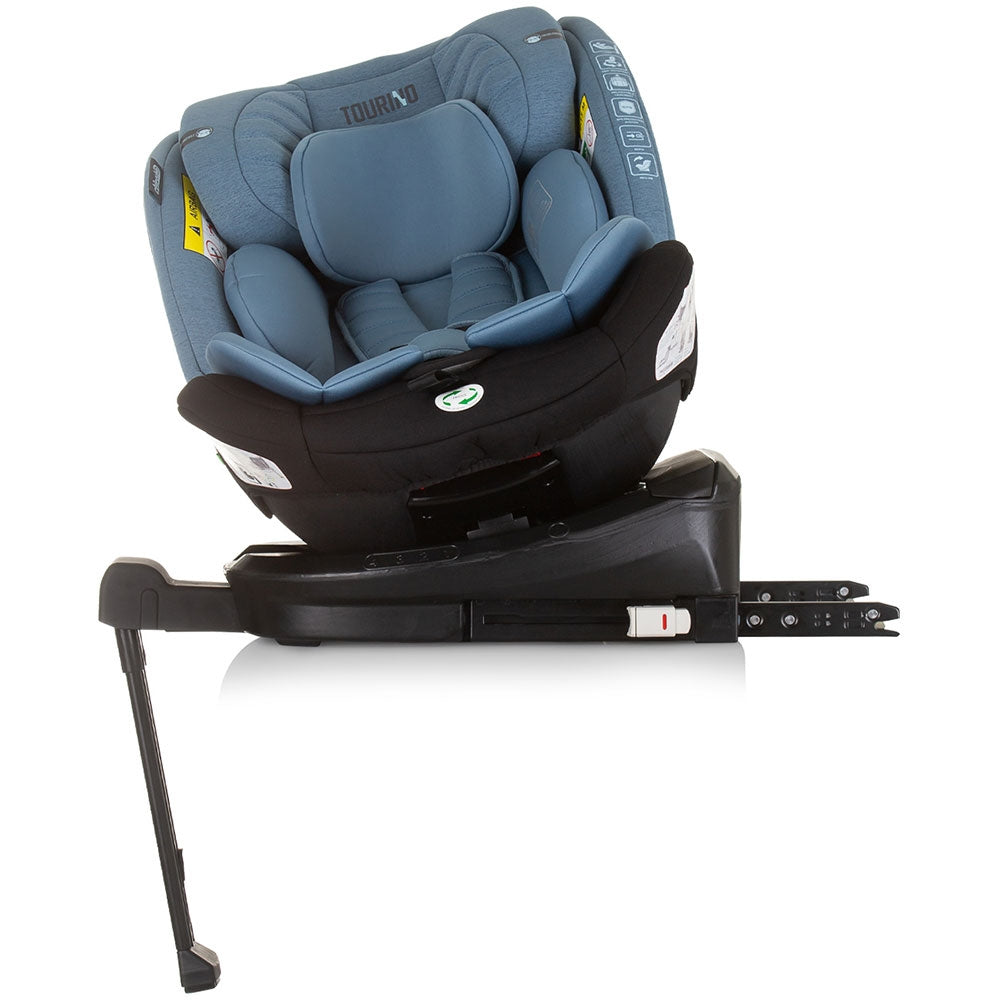 Scaun auto Chipolino Tourino I-Size 40-150 cm blue cu sistem Isofix - gogobaby.ro