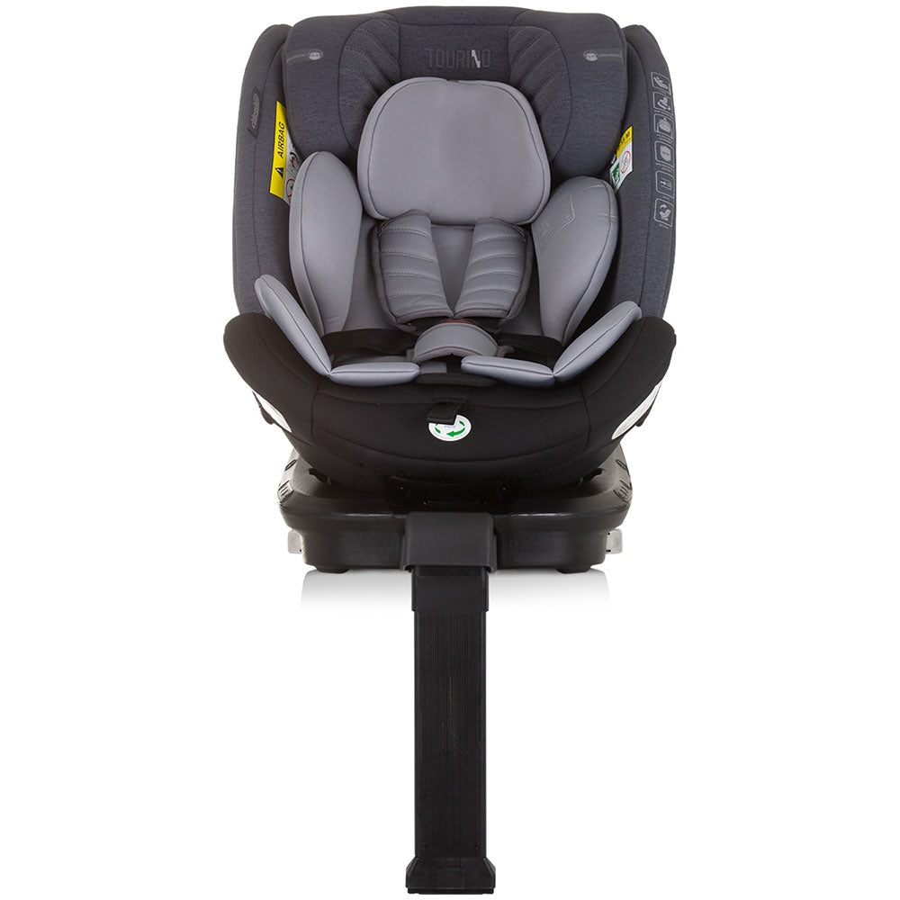 Scaun auto Chipolino Tourino I-Size 40-150 cm grey mix cu sistem Isofix - gogobaby.ro
