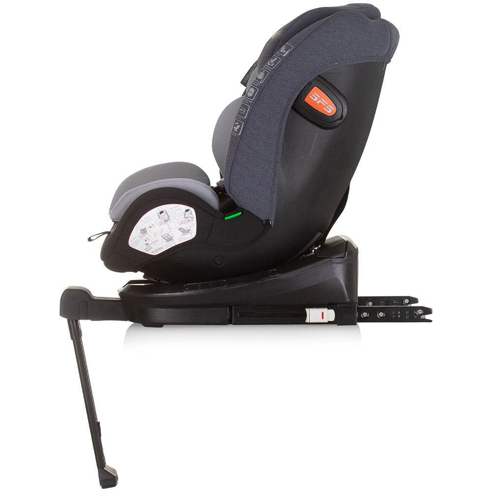 Scaun auto Chipolino Tourino I-Size 40-150 cm grey mix cu sistem Isofix - gogobaby.ro