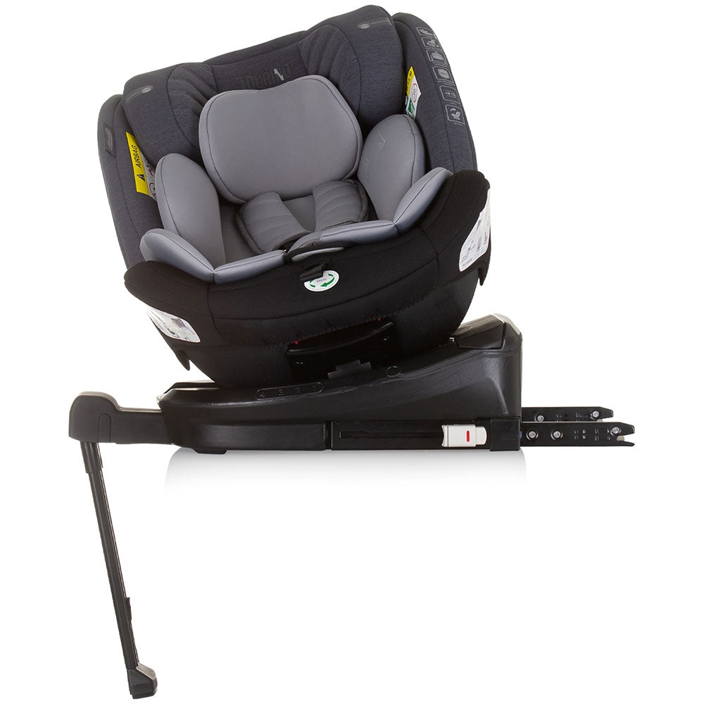 Scaun auto Chipolino Tourino I-Size 40-150 cm grey mix cu sistem Isofix - gogobaby.ro