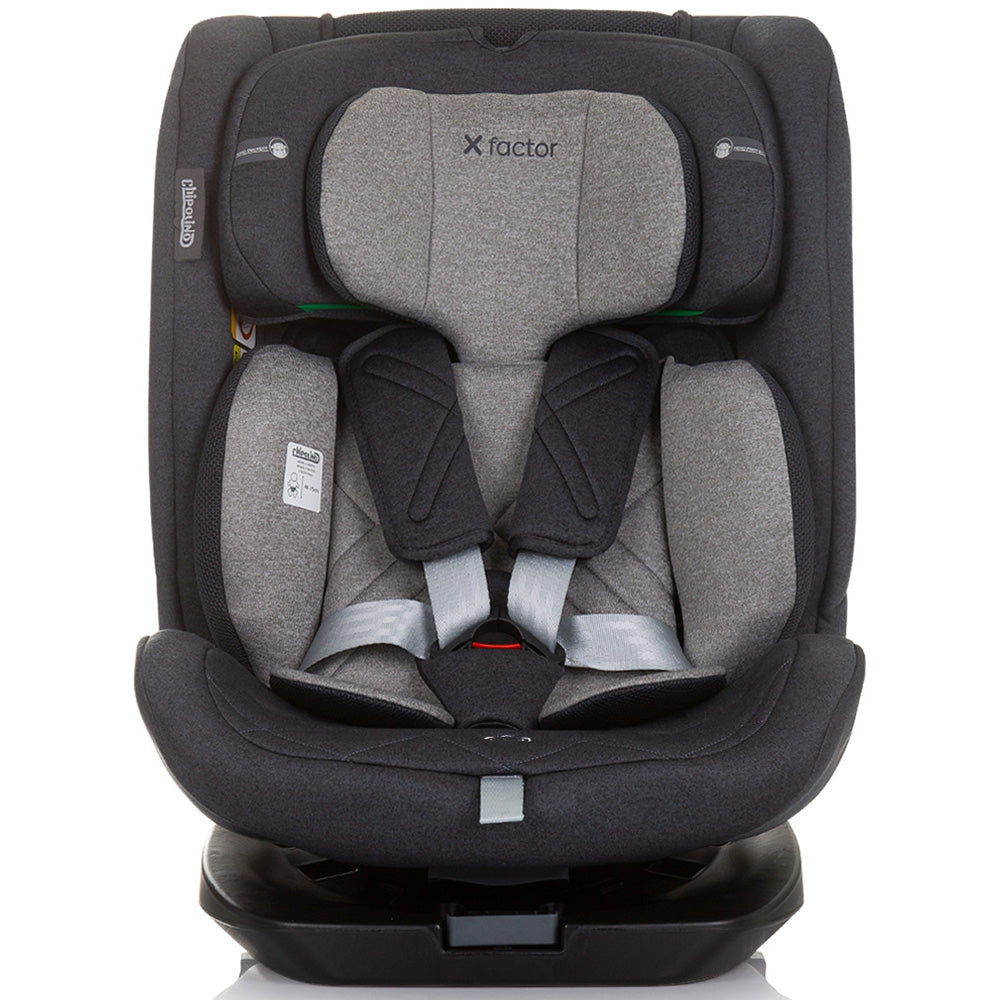 Scaun auto Chipolino X Factor I-Size 40-150 cm granite cu sistem Isofix - gogobaby.ro