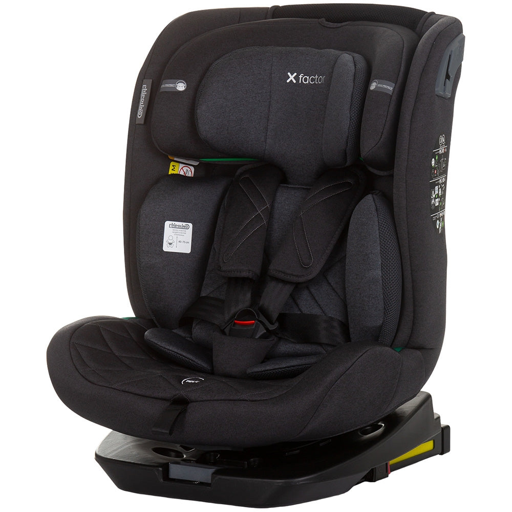 Scaun auto Chipolino X Factor I-Size 40-150 cm obsidian cu sistem Isofix - gogobaby.ro