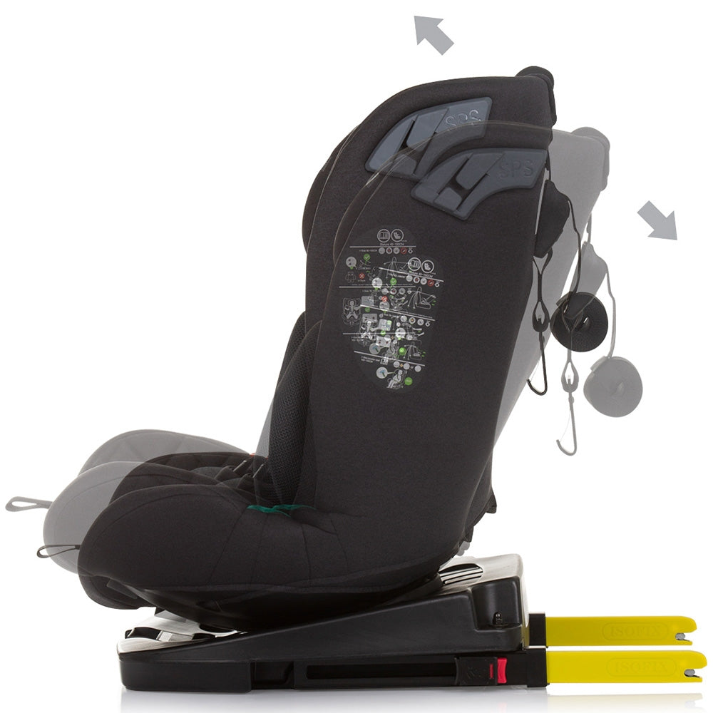 Scaun auto Chipolino X Factor I-Size 40-150 cm obsidian cu sistem Isofix - gogobaby.ro