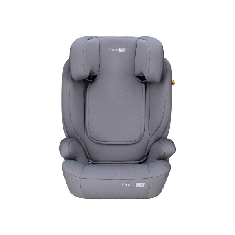 Scaun auto, FreeON, Vega, I-Size, Grupa 2/3, 100-150 cm, 4-12 ani, Cu husa detasabila, Cu cotiere, Cu tetiera reglabila 14 pozitii, Conform cu standardul european de securitate ECE R129, Gri - gogobaby.ro