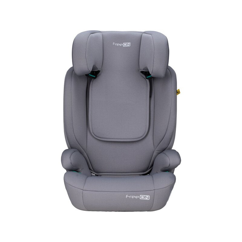 Scaun auto, FreeON, Vega, I-Size, Grupa 2/3, 100-150 cm, 4-12 ani, Cu husa detasabila, Cu cotiere, Cu tetiera reglabila 14 pozitii, Conform cu standardul european de securitate ECE R129, Gri - gogobaby.ro