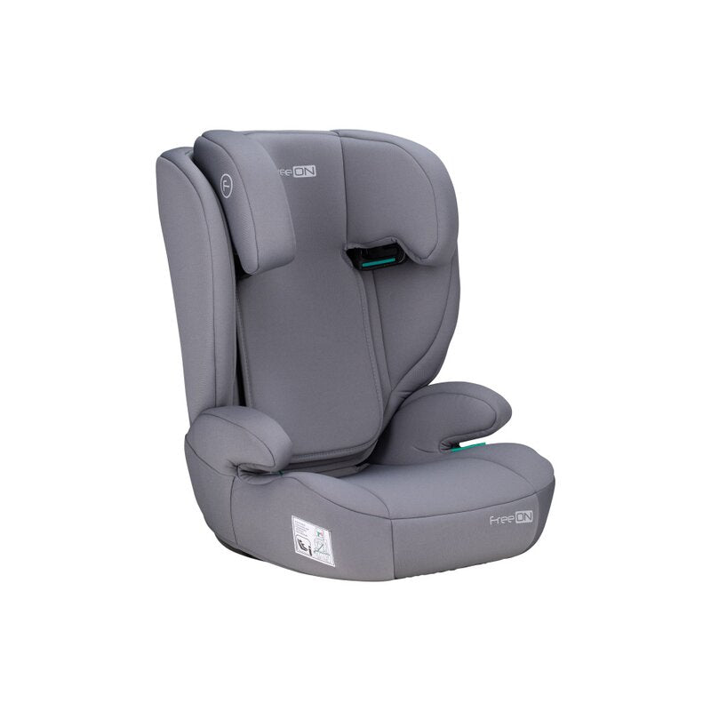 Scaun auto, FreeON, Vega, I-Size, Grupa 2/3, 100-150 cm, 4-12 ani, Cu husa detasabila, Cu cotiere, Cu tetiera reglabila 14 pozitii, Conform cu standardul european de securitate ECE R129, Gri - gogobaby.ro