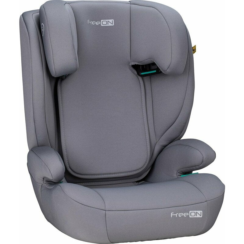 Scaun auto, FreeON, Vega, I-Size, Grupa 2/3, 100-150 cm, 4-12 ani, Cu husa detasabila, Cu cotiere, Cu tetiera reglabila 14 pozitii, Conform cu standardul european de securitate ECE R129, Gri - gogobaby.ro