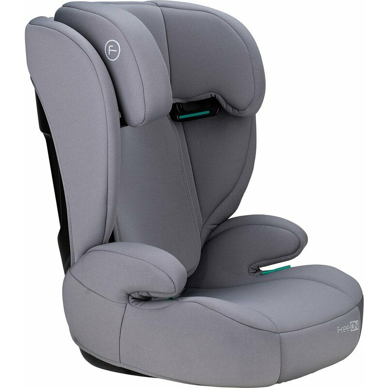 Scaun auto, FreeON, Vega, I-Size, Grupa 2/3, 100-150 cm, 4-12 ani, Cu husa detasabila, Cu cotiere, Cu tetiera reglabila 14 pozitii, Conform cu standardul european de securitate ECE R129, Gri - gogobaby.ro