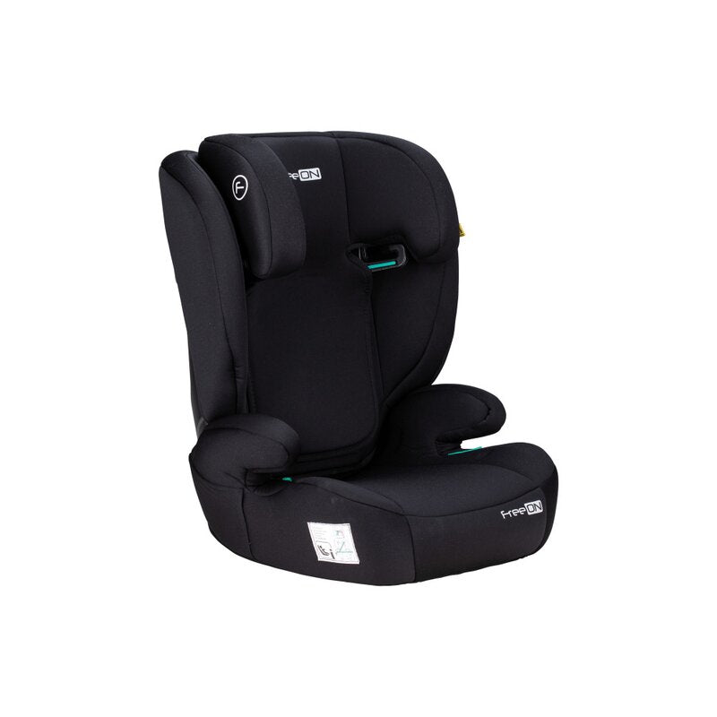 Scaun auto, FreeON, Vega, I-Size, Grupa 2/3, 100-150 cm, 4-12 ani, Cu husa detasabila, Cu cotiere, Cu tetiera reglabila 14 pozitii, Conform cu standardul european de securitate ECE R129, Negru - gogobaby.ro