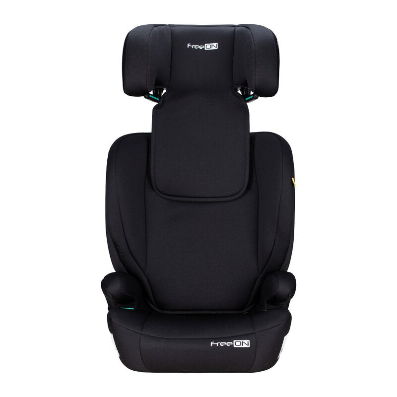 Scaun auto, FreeON, Vega, I-Size, Grupa 2/3, 100-150 cm, 4-12 ani, Cu husa detasabila, Cu cotiere, Cu tetiera reglabila 14 pozitii, Conform cu standardul european de securitate ECE R129, Negru - gogobaby.ro