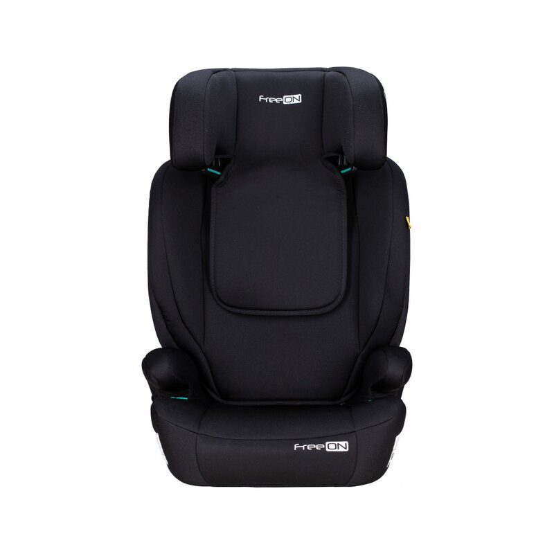 Scaun auto, FreeON, Vega, I-Size, Grupa 2/3, 100-150 cm, 4-12 ani, Cu husa detasabila, Cu cotiere, Cu tetiera reglabila 14 pozitii, Conform cu standardul european de securitate ECE R129, Negru