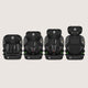 Scaun auto i-Size, Lionelo, Billy , 76 -150 cm, 1/2/3, Isofix + top tether, Tetiera reglabila in 10 pozitii, Insertie ergonomica, Tapiterie lavabila, Testat la impact, Baza lata, Conform cu R129, Negru/Gri