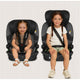 Scaun auto i-Size, Lionelo, Billy , 76 -150 cm, 1/2/3, Isofix + top tether, Tetiera reglabila in 10 pozitii, Insertie ergonomica, Tapiterie lavabila, Testat la impact, Baza lata, Conform cu R129, Negru/Gri