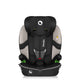 Scaun auto i-Size, Lionelo, Billy , 76 - 150 cm, 1/2/3, Isofix + top tether, Tetiera reglabila in 10 pozitii, Insertie ergonomica, Tapiterie lavabila, Testat la impact, Baza lata, Conform cu R129, Bej