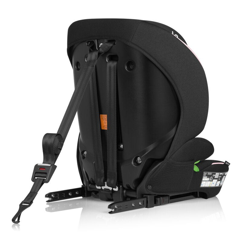 Scaun auto i-Size, Lionelo, Billy , 76 - 150 cm, 1/2/3, Isofix + top tether, Tetiera reglabila in 10 pozitii, Insertie ergonomica, Tapiterie lavabila, Testat la impact, Baza lata, Conform cu R129, Roz