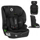 Scaun auto i-Size, Lionelo, Billy , 76 - 150 cm, 1/2/3, Isofix + top tether, Tetiera reglabila in 10 pozitii, Insertie ergonomica, Tapiterie lavabila, Testat la impact, Baza lata, Conform cu R129, Negru