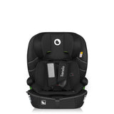 Scaun auto i-Size, Lionelo, Billy , 76 - 150 cm, 1/2/3, Isofix + top tether, Tetiera reglabila in 10 pozitii, Insertie ergonomica, Tapiterie lavabila, Testat la impact, Baza lata, Conform cu R129, Negru