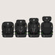 Scaun auto i-Size, Lionelo, Billy , 76 - 150 cm, 1/2/3, Isofix + top tether, Tetiera reglabila in 10 pozitii, Insertie ergonomica, Tapiterie lavabila, Testat la impact, Baza lata, Conform cu R129, Negru