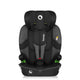 Scaun auto i-Size, Lionelo, Billy , 76 -150 cm, 1/2/3, Isofix + top tether, Tetiera reglabila in 10 pozitii, Insertie ergonomica, Tapiterie lavabila, Testat la impact, Baza lata, Conform cu R129, Negru/Gri