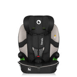 Scaun auto i-Size, Lionelo, Billy , 76 - 150 cm, 1/2/3, Isofix + top tether, Tetiera reglabila in 10 pozitii, Insertie ergonomica, Tapiterie lavabila, Testat la impact, Baza lata, Conform cu R129, Bej
