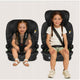 Scaun auto i-Size, Lionelo, Billy , 76 - 150 cm, 1/2/3, Isofix + top tether, Tetiera reglabila in 10 pozitii, Insertie ergonomica, Tapiterie lavabila, Testat la impact, Baza lata, Conform cu R129, Negru