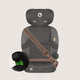 Scaun auto i-Size, Lionelo, Billy , 76 -150 cm, 1/2/3, Isofix + top tether, Tetiera reglabila in 10 pozitii, Insertie ergonomica, Tapiterie lavabila, Testat la impact, Baza lata, Conform cu R129, Negru/Gri