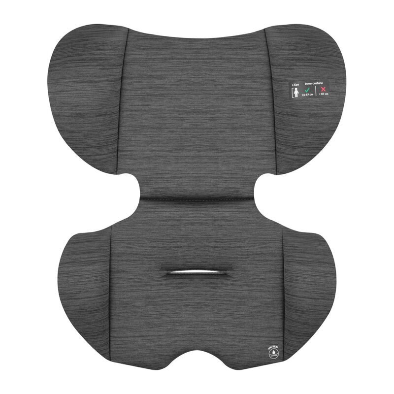 Scaun auto i-Size, Lionelo, Billy , 76 -150 cm, 1/2/3, Isofix + top tether, Tetiera reglabila in 10 pozitii, Insertie ergonomica, Tapiterie lavabila, Testat la impact, Baza lata, Conform cu R129, Negru/Gri