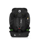 Scaun auto i-Size, Lionelo, Levi Fix, 76 - 150 cm, 1/2/3, ISOFIX + Top Tether, Tetiera reglabila in 10 pozitii, Insertie ergonomica Dri-Seat, Tapiterie lavabila, Testat la impact, Baza lata, Cotiere practice, Conform cu R129, Negru
