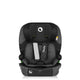 Scaun auto i-Size, Lionelo, Levi Fix, 76 - 150 cm, 1/2/3, ISOFIX + Top Tether, Tetiera reglabila in 10 pozitii, Insertie ergonomica Dri-Seat, Tapiterie lavabila, Testat la impact, Baza lata, Cotiere practice, Conform cu R129, Negru/Gri
