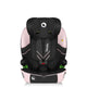 Scaun auto i-Size, Lionelo, Levi Fix, 76 - 150 cm, 1/2/3, ISOFIX + Top Tether, Tetiera reglabila in 10 pozitii, Insertie ergonomica Dri-Seat, Tapiterie lavabila, Testat la impact, Baza lata, Cotiere practice, Conform cu R129, Roz