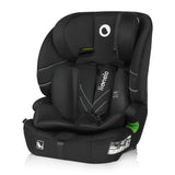 Scaun auto i-Size, Lionelo, Levi Fix, 76 - 150 cm, 1/2/3, ISOFIX + Top Tether, Tetiera reglabila in 10 pozitii, Insertie ergonomica Dri-Seat, Tapiterie lavabila, Testat la impact, Baza lata, Cotiere practice, Conform cu R129, Negru