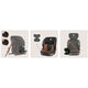 Scaun auto i-Size, Lionelo, Levi Fix, 76 - 150 cm, 1/2/3, ISOFIX + Top Tether, Tetiera reglabila in 10 pozitii, Insertie ergonomica Dri-Seat, Tapiterie lavabila, Testat la impact, Baza lata, Cotiere practice, Conform cu R129, Negru/Gri