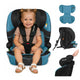 Scaun auto i-Size, Lionelo, Levi Fix, 76 - 150 cm, 1/2/3, ISOFIX + Top Tether, Tetiera reglabila in 10 pozitii, Insertie ergonomica Dri-Seat, Tapiterie lavabila, Testat la impact, Baza lata, Cotiere practice, Conform cu R129, Albastru