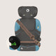 Scaun auto i-Size, Lionelo, Levi Fix, 76 - 150 cm, 1/2/3, ISOFIX + Top Tether, Tetiera reglabila in 10 pozitii, Insertie ergonomica Dri-Seat, Tapiterie lavabila, Testat la impact, Baza lata, Cotiere practice, Conform cu R129, Albastru