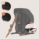 Scaun auto i-Size, Lionelo, Levi Fix, 76 - 150 cm, 1/2/3, ISOFIX + Top Tether, Tetiera reglabila in 10 pozitii, Insertie ergonomica Dri-Seat, Tapiterie lavabila, Testat la impact, Baza lata, Cotiere practice, Conform cu R129, Roz