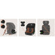 Scaun auto i-Size, Lionelo, Levi Fix, 76 - 150 cm, 1/2/3, ISOFIX + Top Tether, Tetiera reglabila in 10 pozitii, Insertie ergonomica Dri-Seat, Tapiterie lavabila, Testat la impact, Baza lata, Cotiere practice, Conform cu R129, Negru