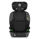 Scaun auto i-Size, Lionelo, Levi Fix, 76 - 150 cm, 1/2/3, ISOFIX + Top Tether, Tetiera reglabila in 10 pozitii, Insertie ergonomica Dri-Seat, Tapiterie lavabila, Testat la impact, Baza lata, Cotiere practice, Conform cu R129, Negru/Gri