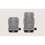 Scaun auto i-Size, Lionelo, Neal, Spatar reglabil in 4 pozitii, Tetiera in 10 pozitii, Suport sticla inclus, 15-36 Kg, 100-150 cm, Cu Isofix, Conform ECE R129, Gri