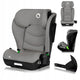 Scaun auto i-Size, Lionelo, Neal, Spatar reglabil in 4 pozitii, Tetiera in 10 pozitii, Suport sticla inclus, 15-36 Kg, 100-150 cm, Cu Isofix, Conform ECE R129, Gri