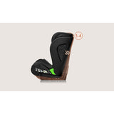 Scaun auto i-Size, Lionelo, Neal, Spatar reglabil in 4 pozitii, Tetiera in 10 pozitii, Suport sticla inclus, 15-36 Kg, 100-150 cm, Cu Isofix, Conform ECE R129, Negru